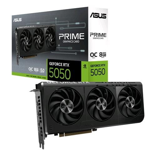 ASUS PRIME -RTX5050-O8G NVIDIA GEFORCE RTX 5050 8 GB GDDR6 TRIPLE FAN PCI Express 5.0 - 1 x HDMI 3 DISPLAYPORT